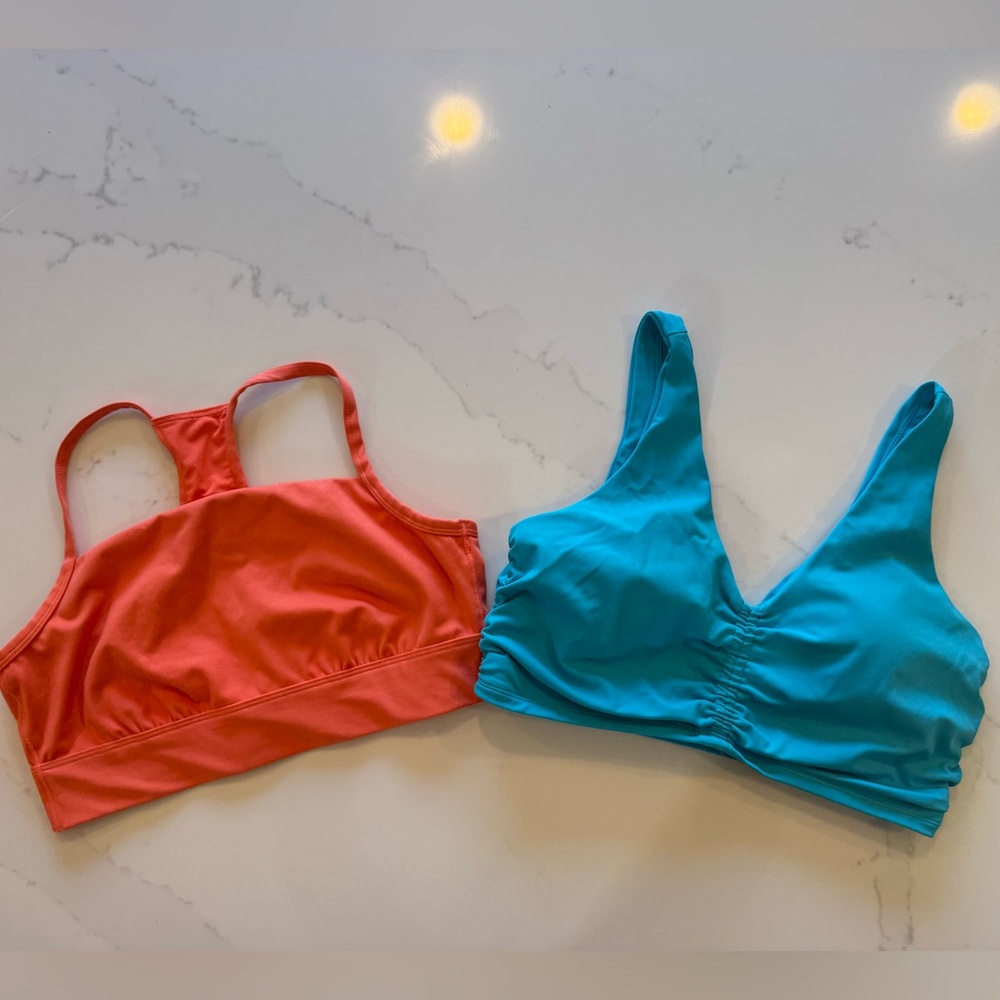JoyLab Teal Seamless Padded Sports Bra